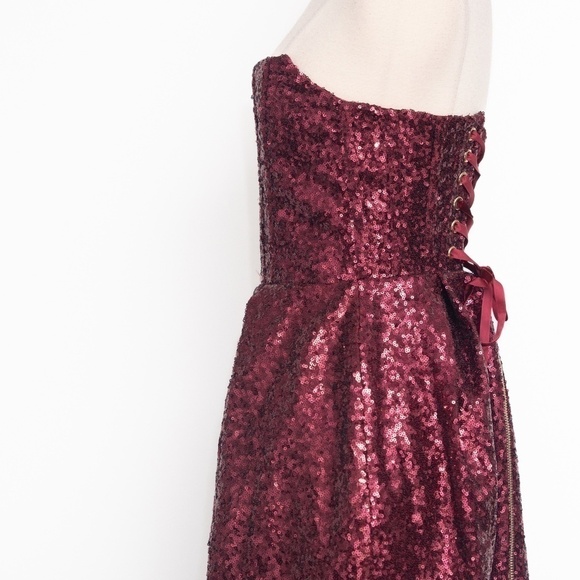 Bronx and Banco Maraya Sequin Strapless Midi Dress - Picture 9 of 15